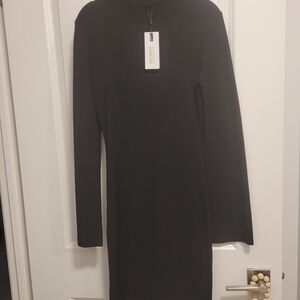 Dynamite Classic Black Long Sleeve Dress